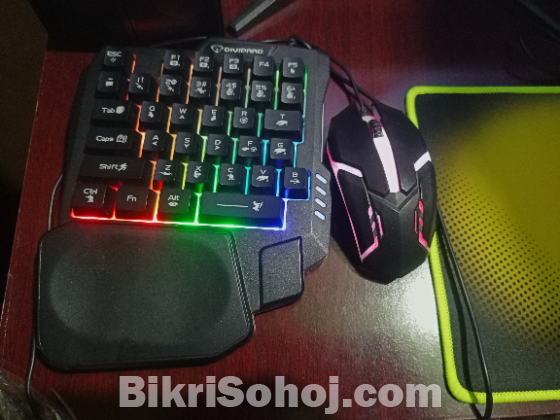 Gaming keyboard and mouse